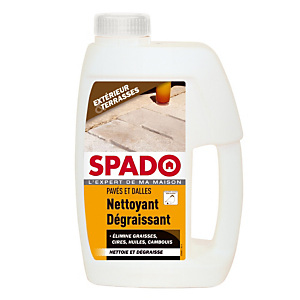 Nettoyant dégraissant pavé et dalles Spado, flacon de 1L Nettoyant dégraissant pavé et dalles Spado, flacon de 1L