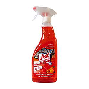 Nettoyant désinfectant parfumant ultra concentré Jex Professionnel Triple Action Vergers de Provence, vaporisateur 750 ml Nettoyant désinfectant parfumant ultra concentré Jex Professionnel Triple Action Vergers de Provence, vaporisateur 750 ml