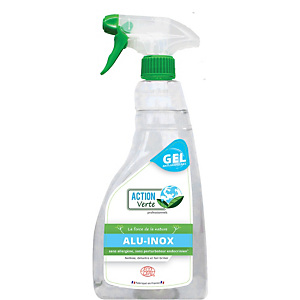 Nettoyant dégraissant Alu Inox écologique HACCP Action Verte, vaporisateur de 750 ml Nettoyant dégraissant Alu Inox écologique HACCP Action Verte, vaporisateur de 750 ml