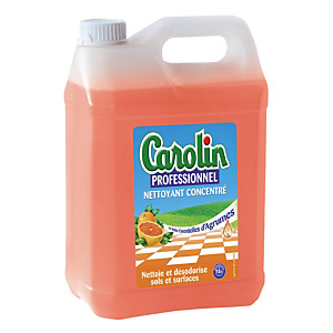 Nettoyant multi-surfaces Carolin Professionnel agrumes 5 L Nettoyant multi-surfaces Carolin Professionnel agrumes 5 L