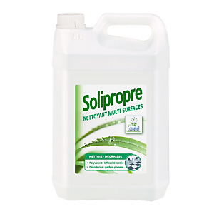 Nettoyant multi-surfaces HACCP Solipropre de Solipro parfum pomme, bidon de 5 L Nettoyant multi-surfaces HACCP Solipropre de Solipro parfum pomme, bidon de 5 L
