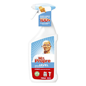 Nettoyant multi-surfaces avec javel Mr Propre, spray de 750 ml Nettoyant multi-surfaces avec javel Mr Propre, spray de 750 ml