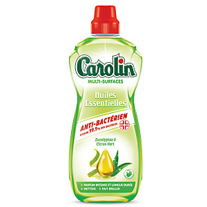 Nettoyant multi-usages antibactérien parfumé Carolin citron vert 1 L