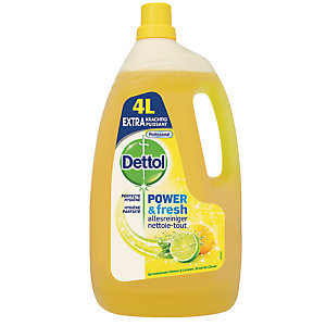 Nettoyant multi-usages Dettol Power & Fresh citron 4 L