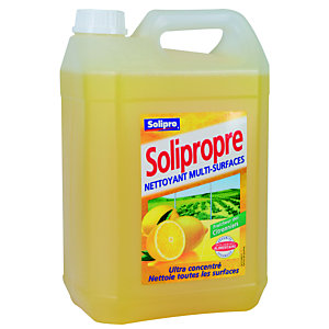 Nettoyant multi-usages ultraconcentré Solipro Solipropre citron 5 L