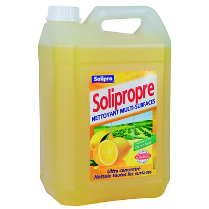 Nettoyant multi-usages ultraconcentré Solipro Solipropre citron 5 L - 1