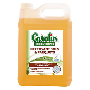 Nettoyant parquets écologique Carolin Ecolabel cire d'abeille 5 L