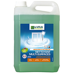 Nettoyant professionnel HACCP pour vitres et surfaces Le Vrai, le bidon de 5 L Nettoyant professionnel HACCP pour vitres et surfaces Le Vrai, le bidon de 5 L