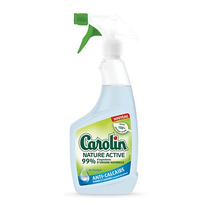 Nettoyant sanitaires détartrant Carolin Nature Active 750 ml