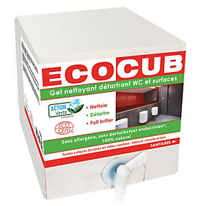 Nettoyant sanitaires détartrant en gel Ecocub Action Verte 10 L