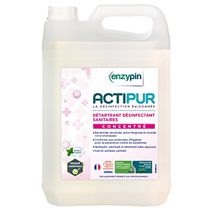 Nettoyant désinfectant sanitaires concentré Enzypin Actipur 5 L