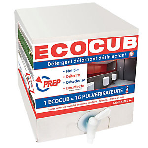 Nettoyant désinfectant sanitaires détartrant Prep Ecocub 10 L