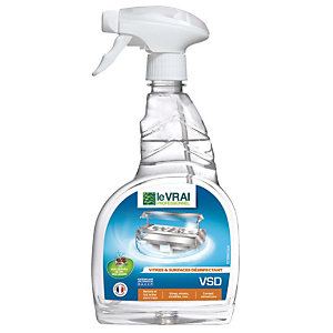 Nettoyant désinfectant vitres et surfaces HACCP Le Vrai VSD 750 ml