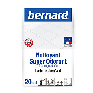 Nettoyant surodorant Bernard citron vert 20 ml, lot de 250 doses