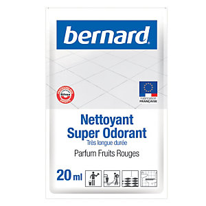 Nettoyant surodorant Bernard fruits rouges 20 ml, lot de 250 doses