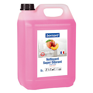 Nettoyant surodorant Bernard Super Odorant pêche 5 L Nettoyant surodorant Bernard Super Odorant pêche 5 L