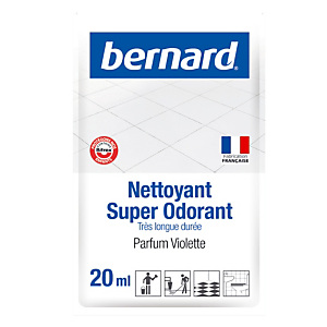 Nettoyant surodorant Bernard Super Odorant violette 250 doses de 20 ml Nettoyant surodorant Bernard Super Odorant violette 250 doses de 20 ml