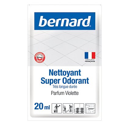 Nettoyant surodorant Bernard violette 20 ml, lot de 250 doses - 1