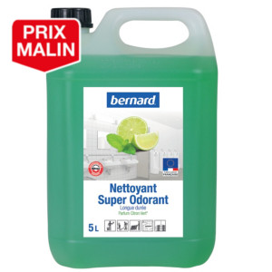 Nettoyant surodorant avec Bitrex à pH neutre Bernard citron vert 5 L