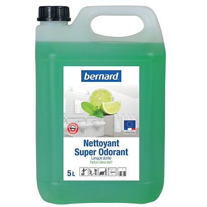 Nettoyant surodorant avec Bitrex à pH neutre Bernard citron vert 5 L - 1