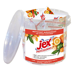 Nettoyant surodorant Jex Professionnel agrumes 100 doses de 20 ml Nettoyant surodorant Jex Professionnel agrumes 100 doses de 20 ml