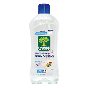 Nettoyants multi-usages écologique L'Arbre Vert peaux sensibles 1 L Nettoyants multi-usages écologique L'Arbre Vert peaux sensibles 1 L