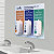 NETTUNO Pannello Skin Care Station PROTEZIONE, LAVAGGIO e CURA mani con 3 Dispenser a muro T-Small, 65 x 55 x 14 cm - 2