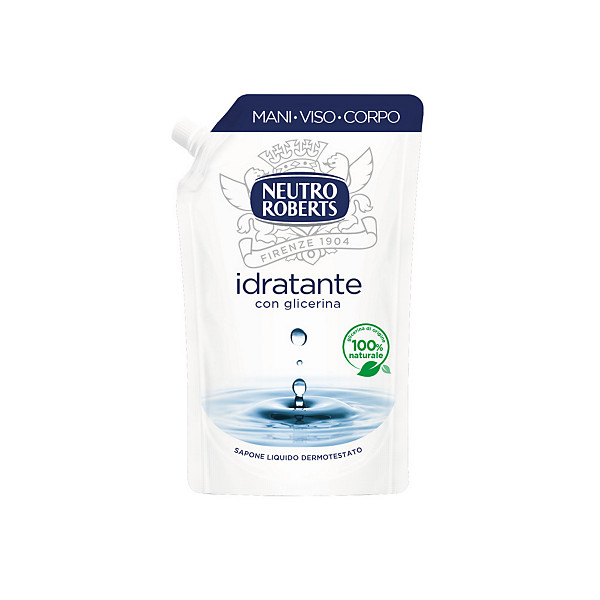 NEUTRO ROBERTS Sapone Liquido Idratante con Glicerina, Ecoricarica 400 ml