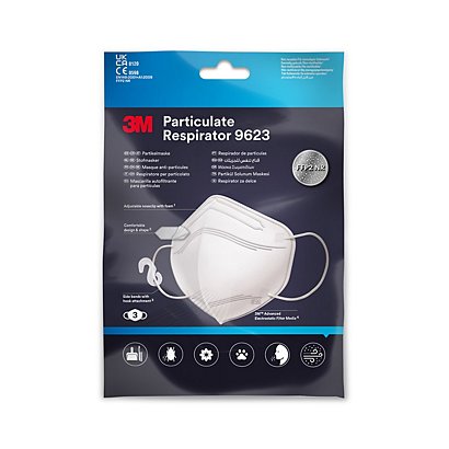 Nexcare Masque de protection respiratoire FFP2 sans soupape - Blanc - Boîte de 3 - 1