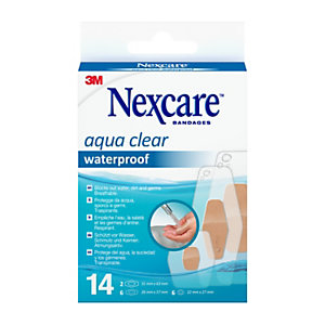 Nexcare™ tiras Aqua Waterproof, Surtidas, 14/Pack