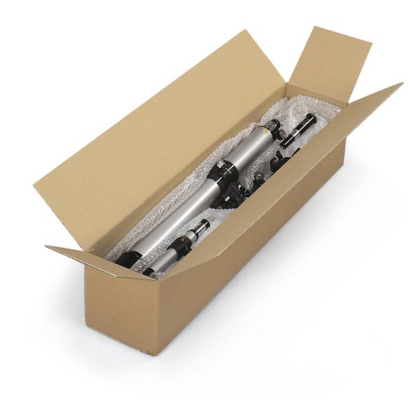 Långa smala lådor med öppning på långsidan RAJA - tvåwell L 1200 x B 200 x H 200 mm - 2