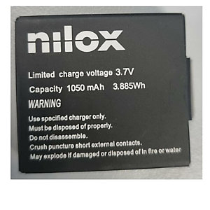 NILOX, Accessori fotografia e video, Battery 4k holiday/v1 flip 1050mah, NXBATHLD01