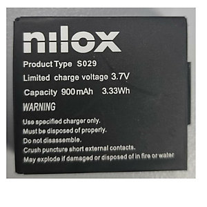 NILOX, Accessori fotografia e video, Battery mini wifi 2/wifi 3 900 mah, NXBATMWF201