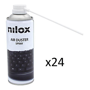 Nilox, Ergonomia e pulizia, 24 pz.spray aria-gas leggeri-400ml, NXA02061 Nilox, Ergonomia e pulizia, 24 pz.spray aria-gas leggeri-400ml, NXA02061