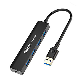 Nilox, Hub, Hub usb 4 porte 3.0 black, NXHUB-01 Nilox, Hub, Hub usb 4 porte 3.0 black, NXHUB-01