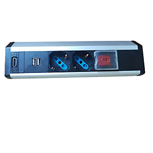 NILOX, Multiprese, Multipresa 2 schuko 2 usb hdmi, NXMP2S2UH NILOX, Multiprese, Multipresa 2 schuko 2 usb hdmi, NXMP2S2UH