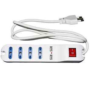 NILOX, Multiprese, Multipresa 4 prese ita + 2 usb, NXMPW4USB NILOX, Multiprese, Multipresa 4 prese ita + 2 usb, NXMPW4USB