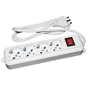 Nilox, Multiprese, Multipresa 4 prese ita/schuko 10/16, NXMPW4 Nilox, Multiprese, Multipresa 4 prese ita/schuko 10/16, NXMPW4