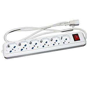 Nilox, Multiprese, Multipresa 6 prese tripol spina iec, NXMPW6C Nilox, Multiprese, Multipresa 6 prese tripol spina iec, NXMPW6C