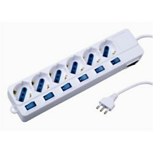 NILOX, Multiprese, Multipresa 6p. ita/shuko white top, CEEW3930 NILOX, Multiprese, Multipresa 6p. ita/shuko white top, CEEW3930
