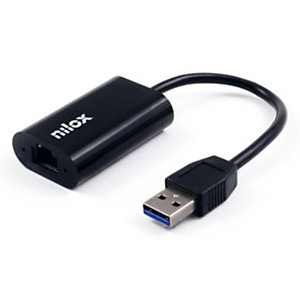 Nilox NXADAP05 Adaptador de red USB/RJ45 GIGABIT USB 3.0,  negro