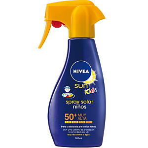 NIVEA SUN Sun Kids Sensitive Protector solar spray para niños, FP 50+, 300 ml NIVEA SUN Sun Kids Sensitive Protector solar spray para niños, FP 50+, 300 ml