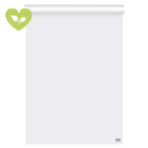 NOBO Blocco per lavagna a fogli mobili Premium, Carta normale o grigliata su entrambi i lati, 50 fogli, 90 g/m², 60 x 85 cm, Bianco (confezione 1 rotolo) NOBO Blocco per lavagna a fogli mobili Premium, Carta normale o grigliata su entrambi i lati, 50 fogli, 90 g/m², 60 x 85 cm, Bianco (confezione 1 rotolo)