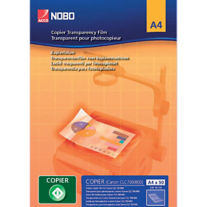 Nobo Boîte de 100 transparents pour copieur Nobo Boîte de 100 transparents pour copieur