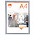 NOBO Cornice per poster da parete Impression Pro, Formato A4, Cornice in alluminio anodizzato, Bianco - 2