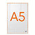 NOBO Cornice per poster da scrivania in acrilico Premium Plus, Formato A5, Trasparente - 3