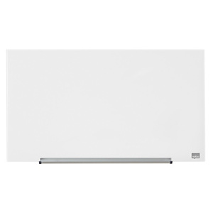 Nobo Diamond Pizarra blanca de montaje en pared, magnética, superficie de cristal, 677 x 381 mm, blanco brillante Nobo Diamond Pizarra blanca de montaje en pared, magnética, superficie de cristal, 677 x 381 mm, blanco brillante