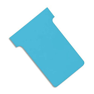 NOBO Etui de 100 fiches T en carton, 170 g/m2, indice 4, bleu clair