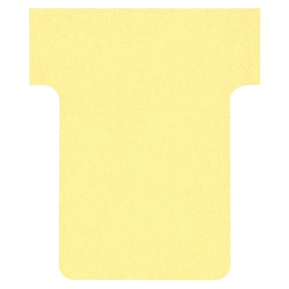 Nobo Fiche T1,5 jaune pour planning - lot de 100 - 1