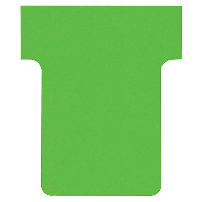 Nobo Fiche T1,5 verte pour planning - lot de 100 - 1